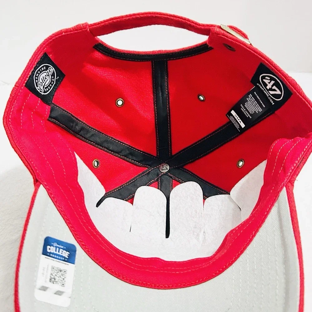 '47 Brand‎ Georgia Bulldogs Wooly Clean Up Hat Cap Adjustable Strapback Red